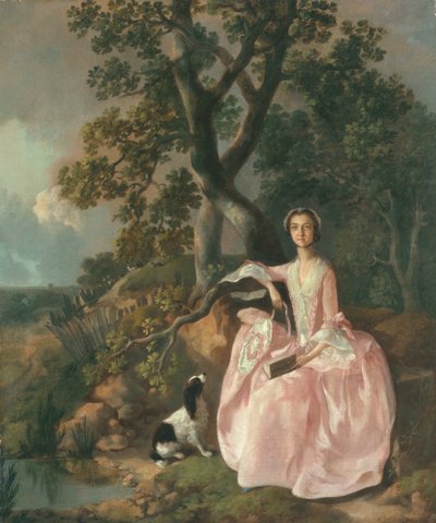 Woman with a spaniel, c.1749 by Thomas Gainsborough